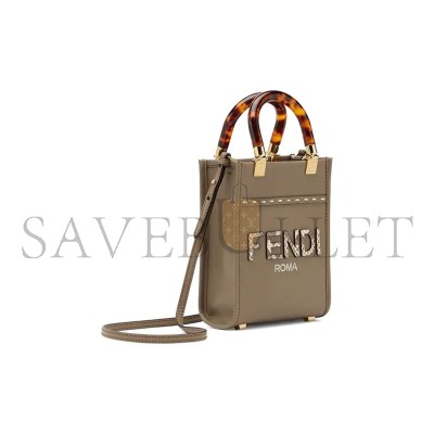 FENDI MINI SUNSHINE SHOPPER TOTE BAG 8BS051AHN5F1FEN (18*13*6cm)